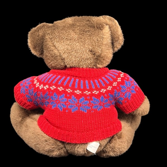 Vintage Y2K Polo Ralph Lauren 2000 14” Teddy Bear Plush Toy Nordic Knit Sweater - Picture 4 of 12